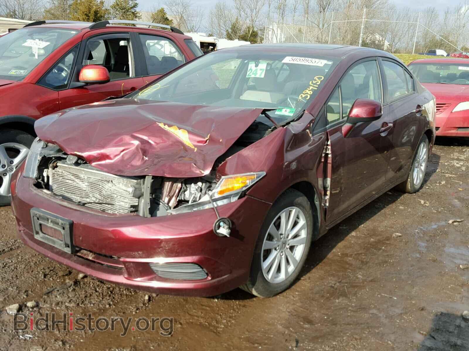 2012 HONDA CIVIC - VIN: 19XFB2F80CE384130 - Фото 2