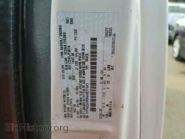 2004 FORD ECONOLINE - VIN: 1FTNS24W04HB31043 - Фото 10