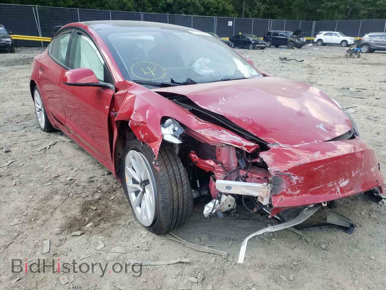Photo 5YJ3E1EB2NF187961 - TESLA MODEL 3 2022