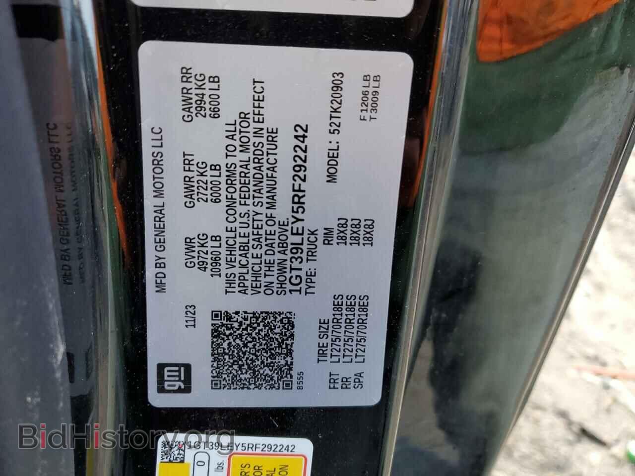 2024 GMC SIERRA - VIN: 1GT39LEY5RF292242 - Фото 12