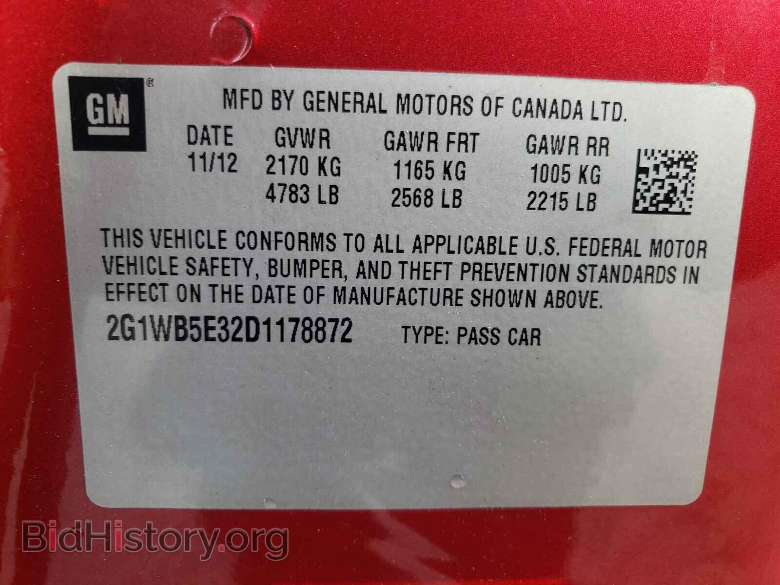 2013 CHEVROLET IMPALA - VIN: 2G1WB5E32D1178872 - Photo 10