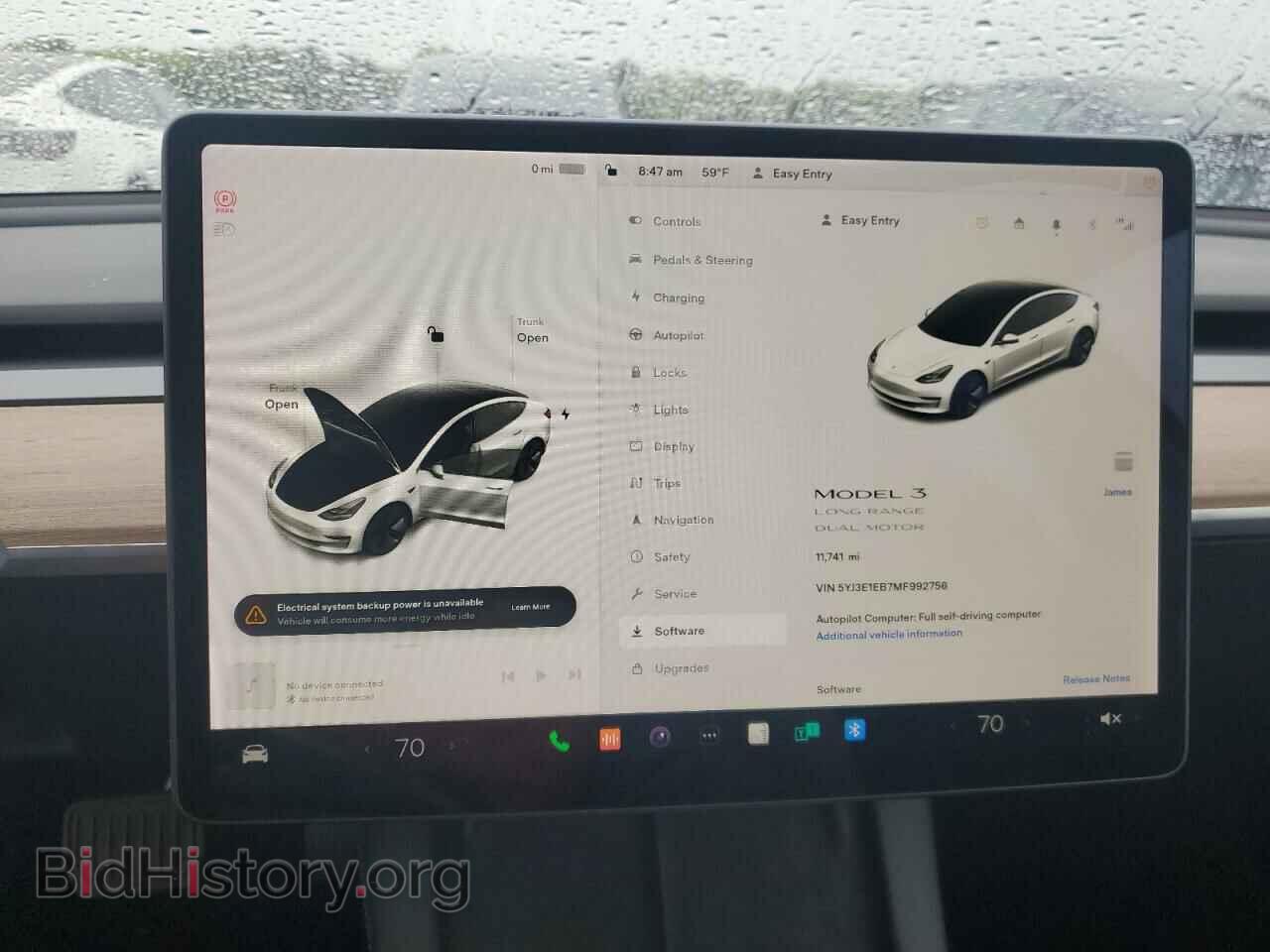 2021 TESLA MODEL 3 - VIN: 5YJ3E1EB7MF992756 - Фото 9