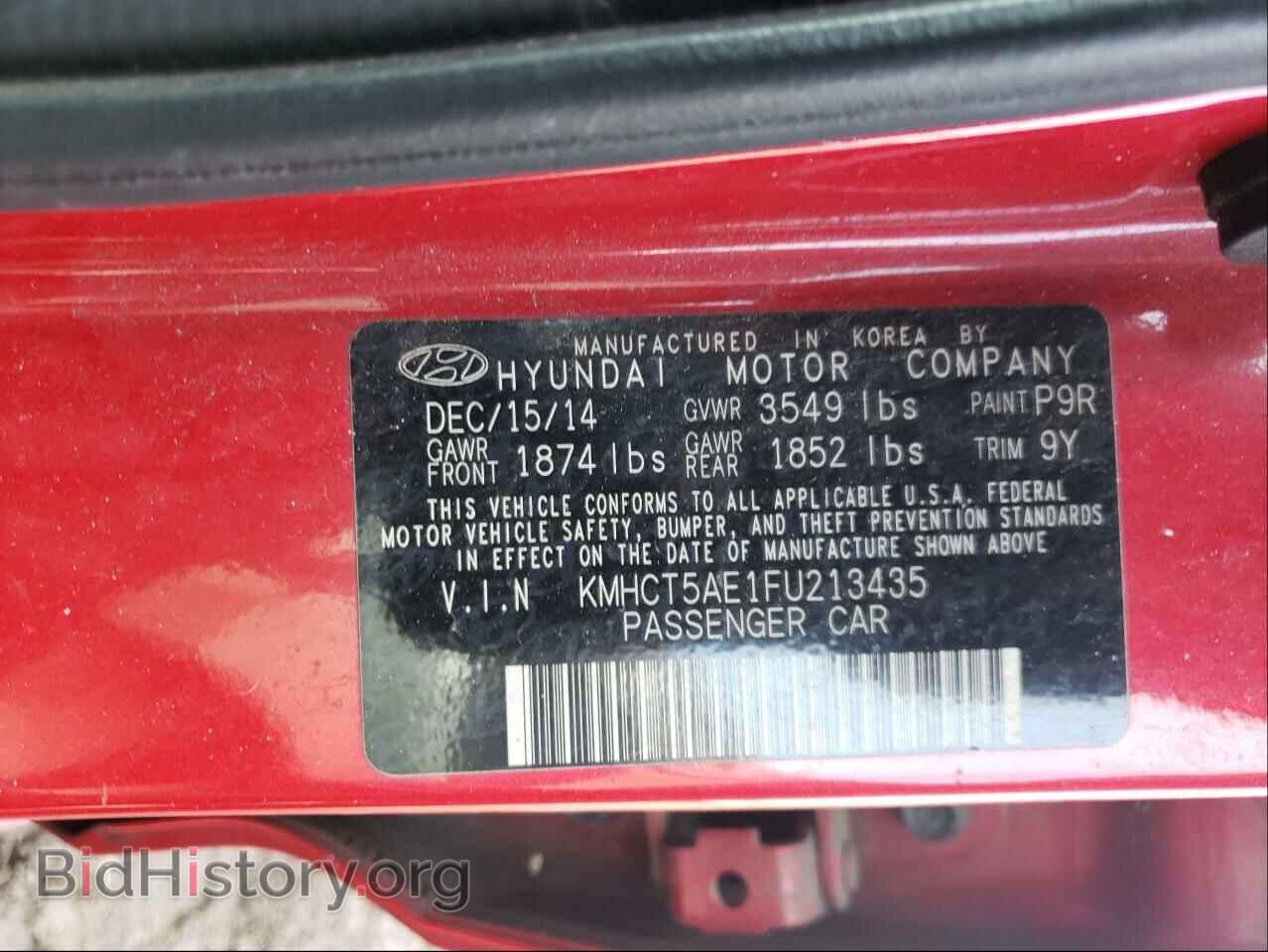 2015 HYUNDAI ACCENT - VIN: KMHCT5AE1FU213435 - Фото 10