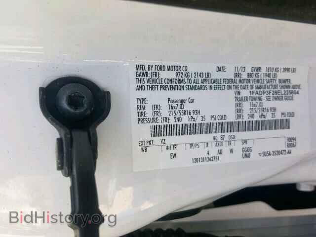 2014 FORD FOCUS SE - VIN: 1FADP3F28EL225804 - Фото 10
