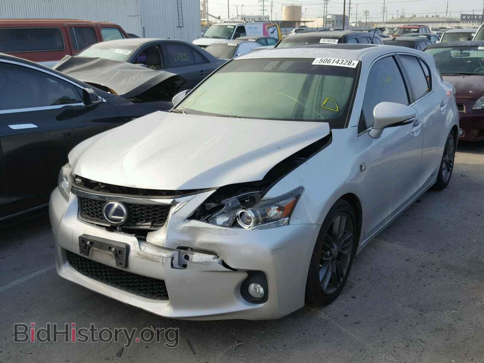 2012 LEXUS CT 200 - VIN: JTHKD5BH9C2105267 - Фото 2