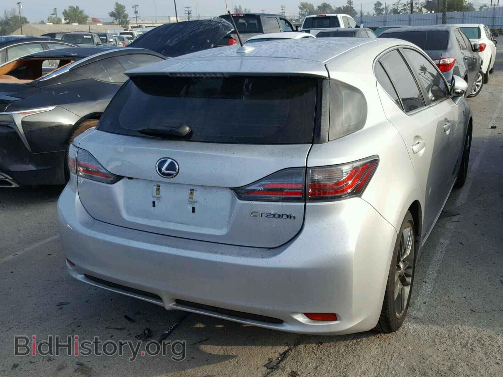 2012 LEXUS CT 200 - VIN: JTHKD5BH9C2105267 - Фото 4