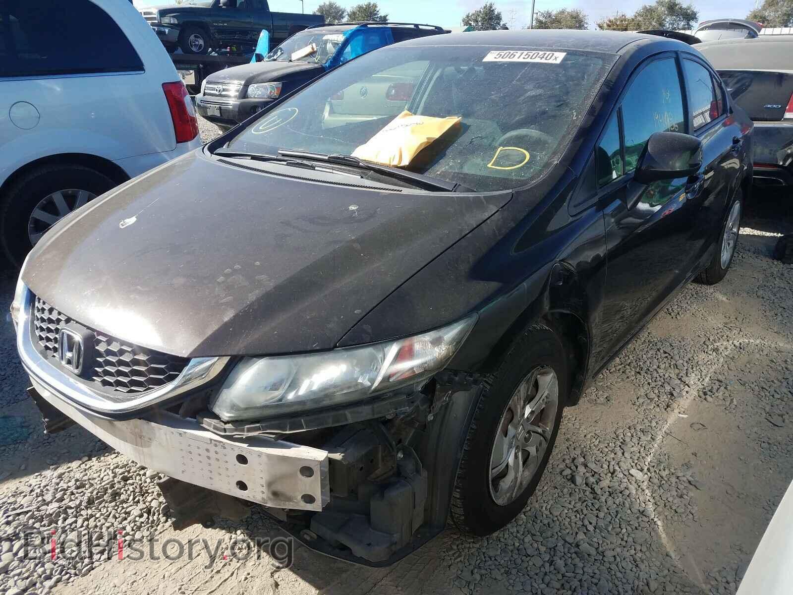 2013 HONDA CIVIC - VIN: 2HGFB2F5XDH556922 - Фото 2