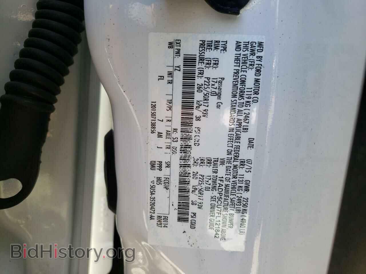 2015 FORD CMAX - VIN: 1FADP5CU7FL121842 - Фото 10