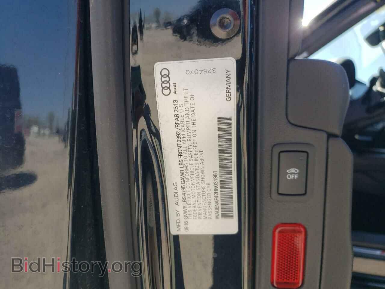 2017 AUDI A4 - VIN: WAUENAF42HN031981 - Photo 12