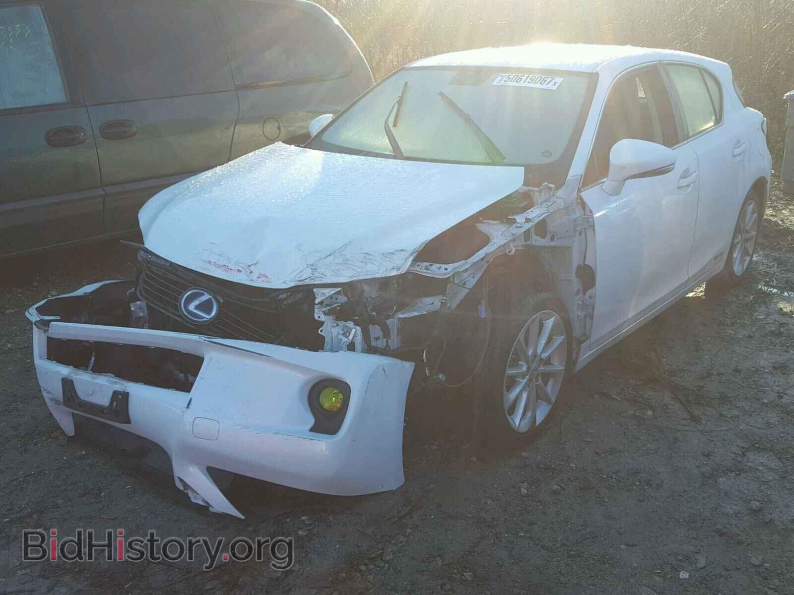 2012 LEXUS CT 200 - VIN: JTHKD5BH8C2073556 - Фото 2