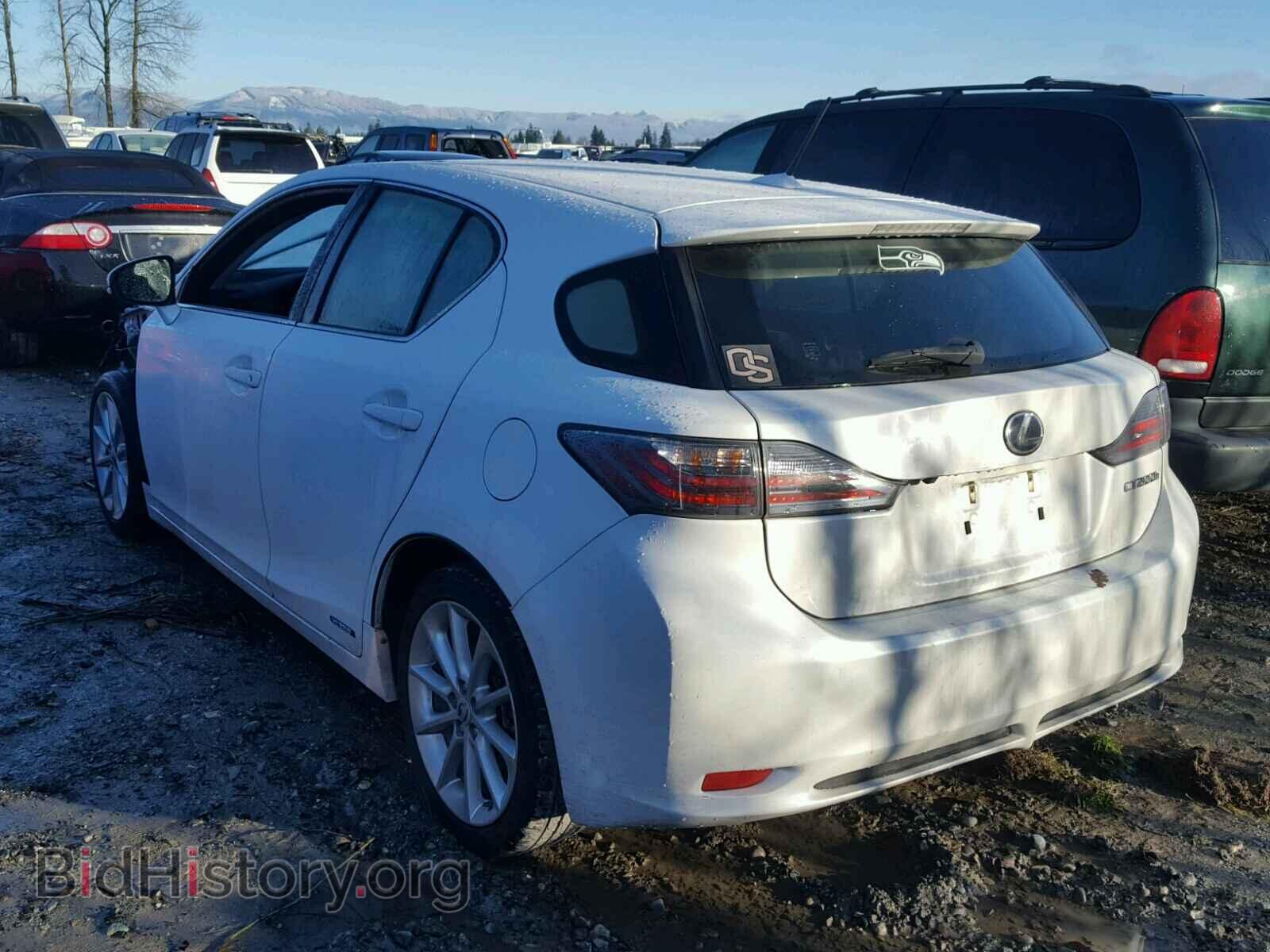 2012 LEXUS CT 200 - VIN: JTHKD5BH8C2073556 - Фото 3