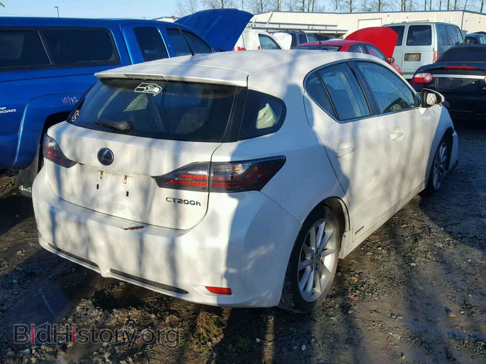 2012 LEXUS CT 200 - VIN: JTHKD5BH8C2073556 - Фото 4