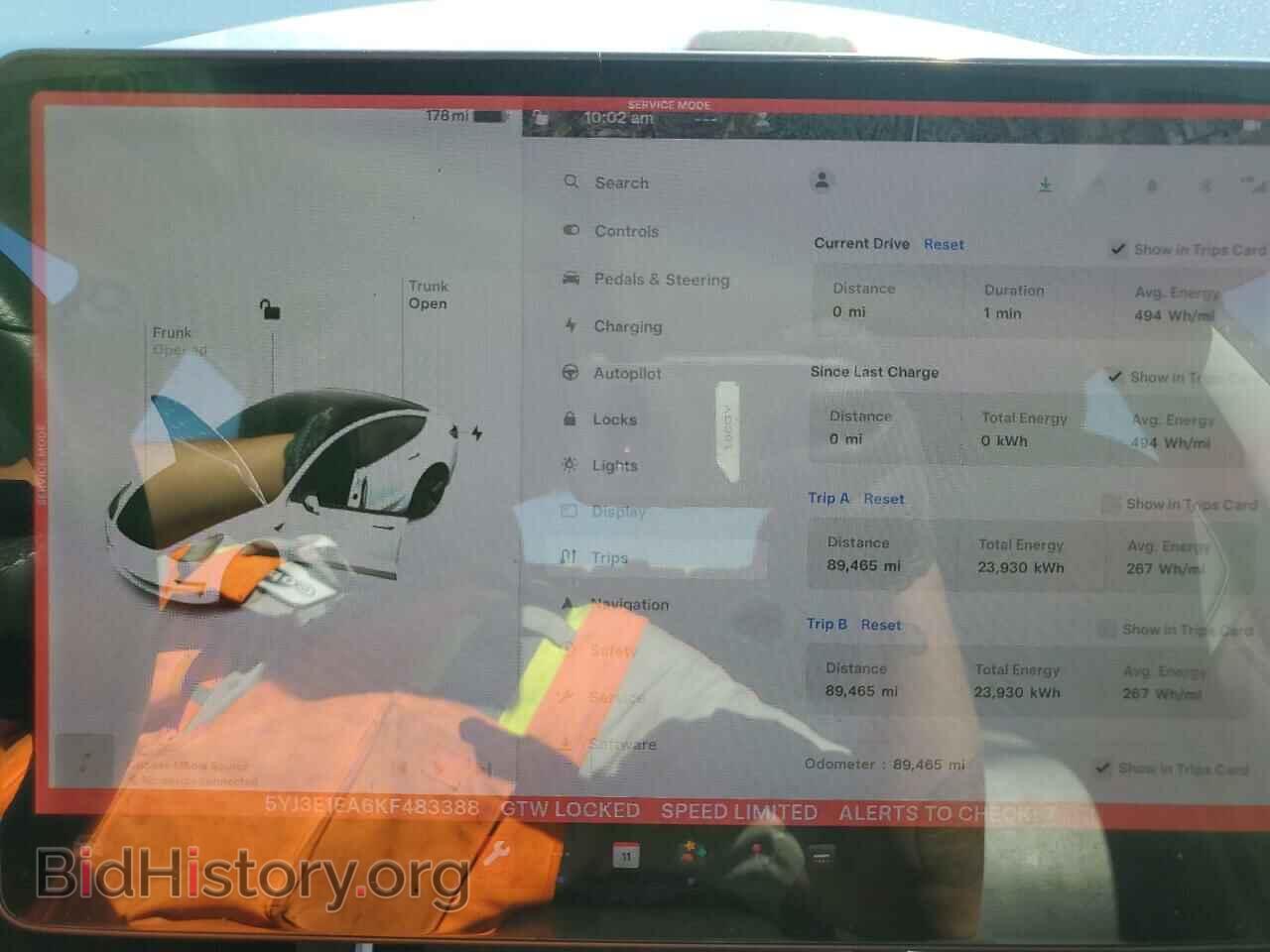 2019 TESLA MODEL 3 - VIN: 5YJ3E1EA6KF483388 - Фото 9