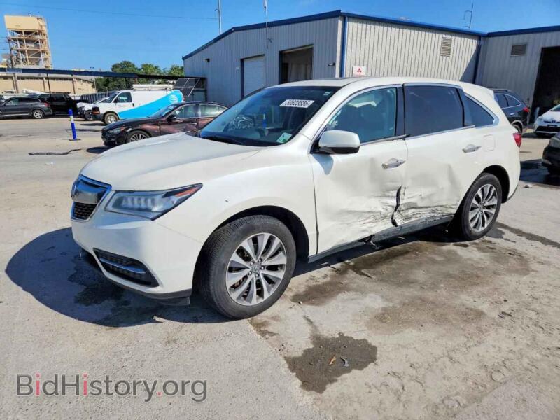 2016 Acura MDX Technology (VIN 5FRYD4H44GB033129) — photo 1 of 15, Copart, damage: side