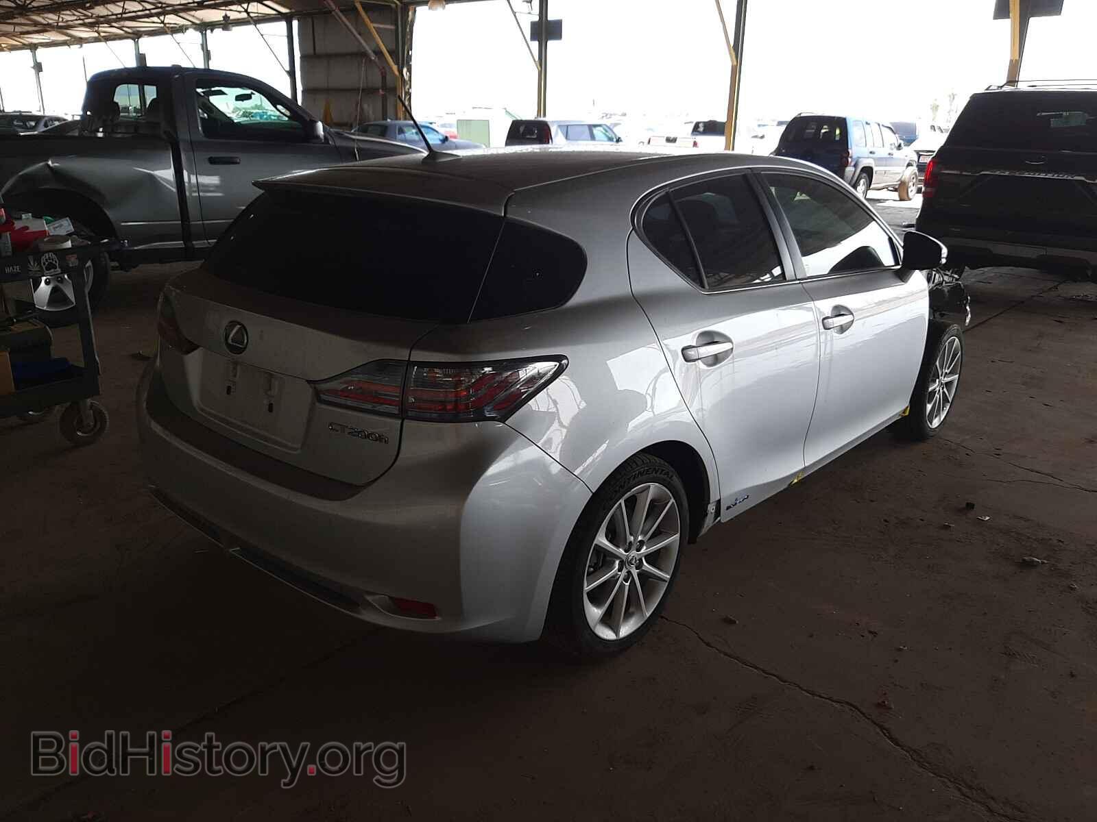 2012 LEXUS CT 200 - VIN: JTHKD5BH2C2105823 - Фото 4