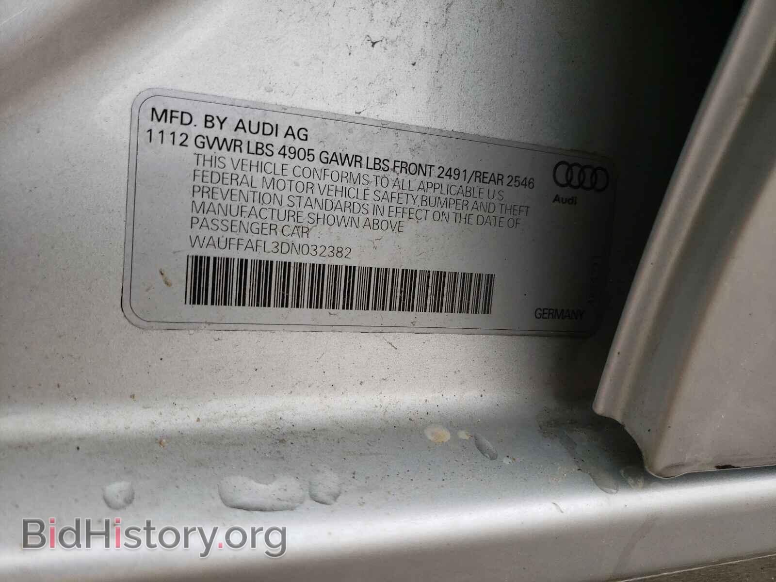 2013 AUDI A4 - VIN: WAUFFAFL3DN032382 - Photo 10