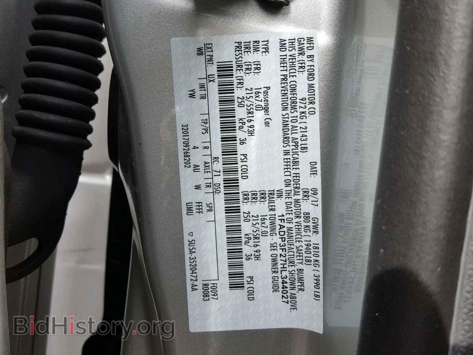 2017 FORD FOCUS - VIN: 1FADP3F27HL344027 - Photo 10