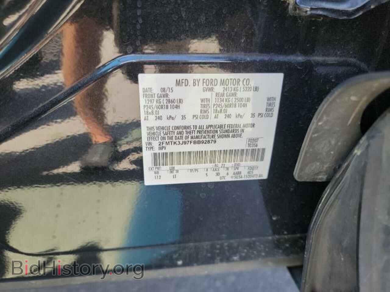 2015 FORD EDGE - VIN: 2FMTK3J97FBB92879 - Photo 10
