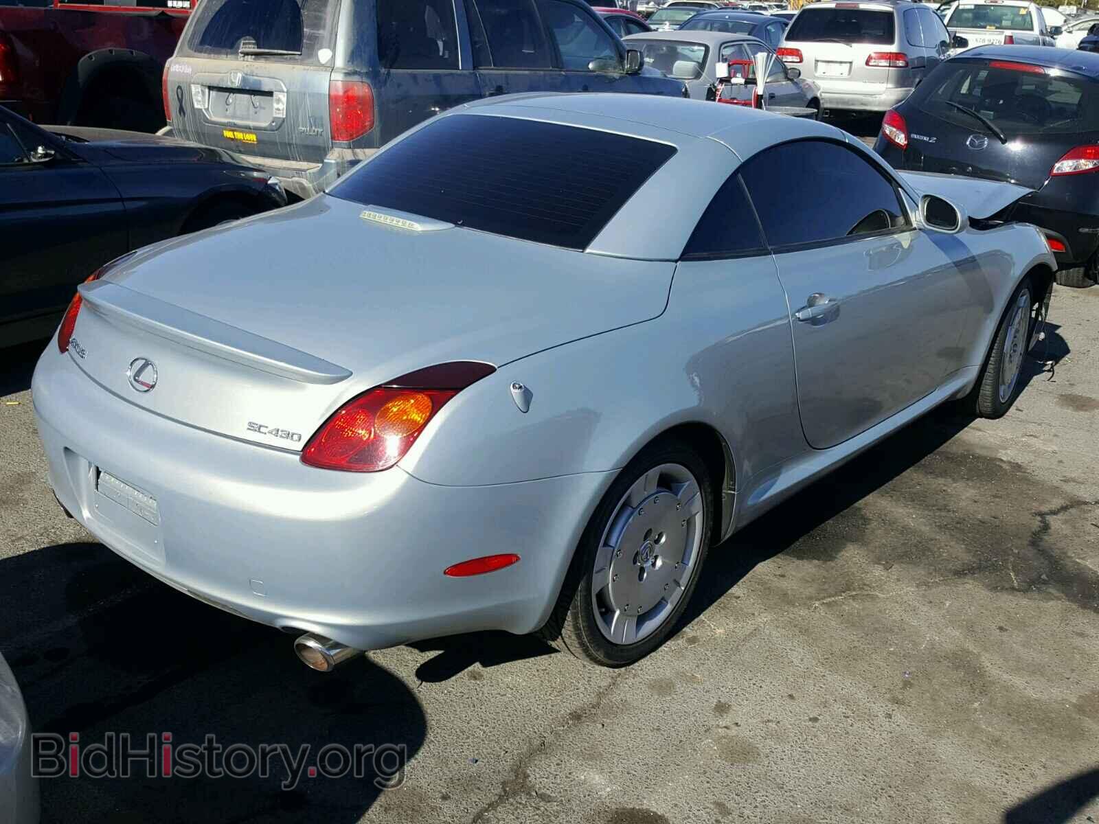 2003 LEXUS SC430 - VIN: JTHFN48Y630041670 - Фото 4