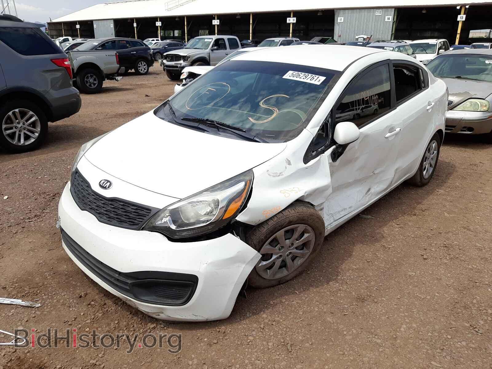 2014 KIA RIO - VIN: KNADM4A36E6327557 - Фото 2