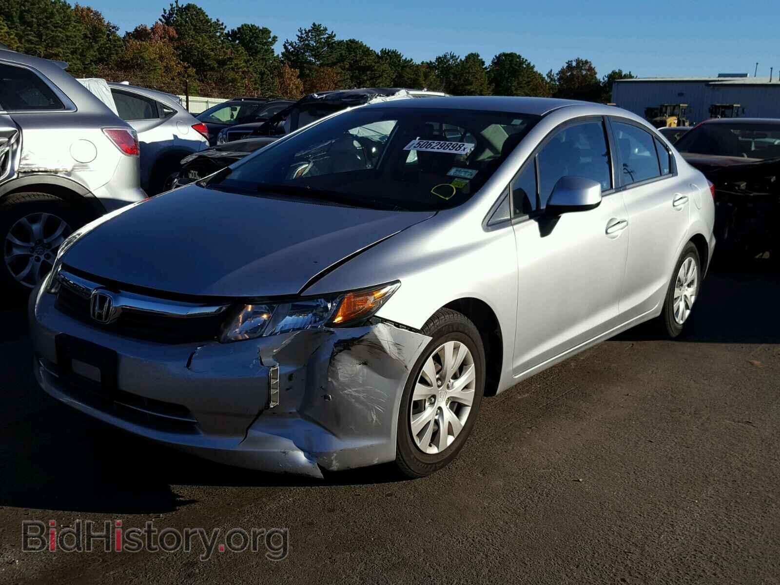 2012 HONDA CIVIC LX - VIN: 19XFB2F54CE362654 - Фото 2