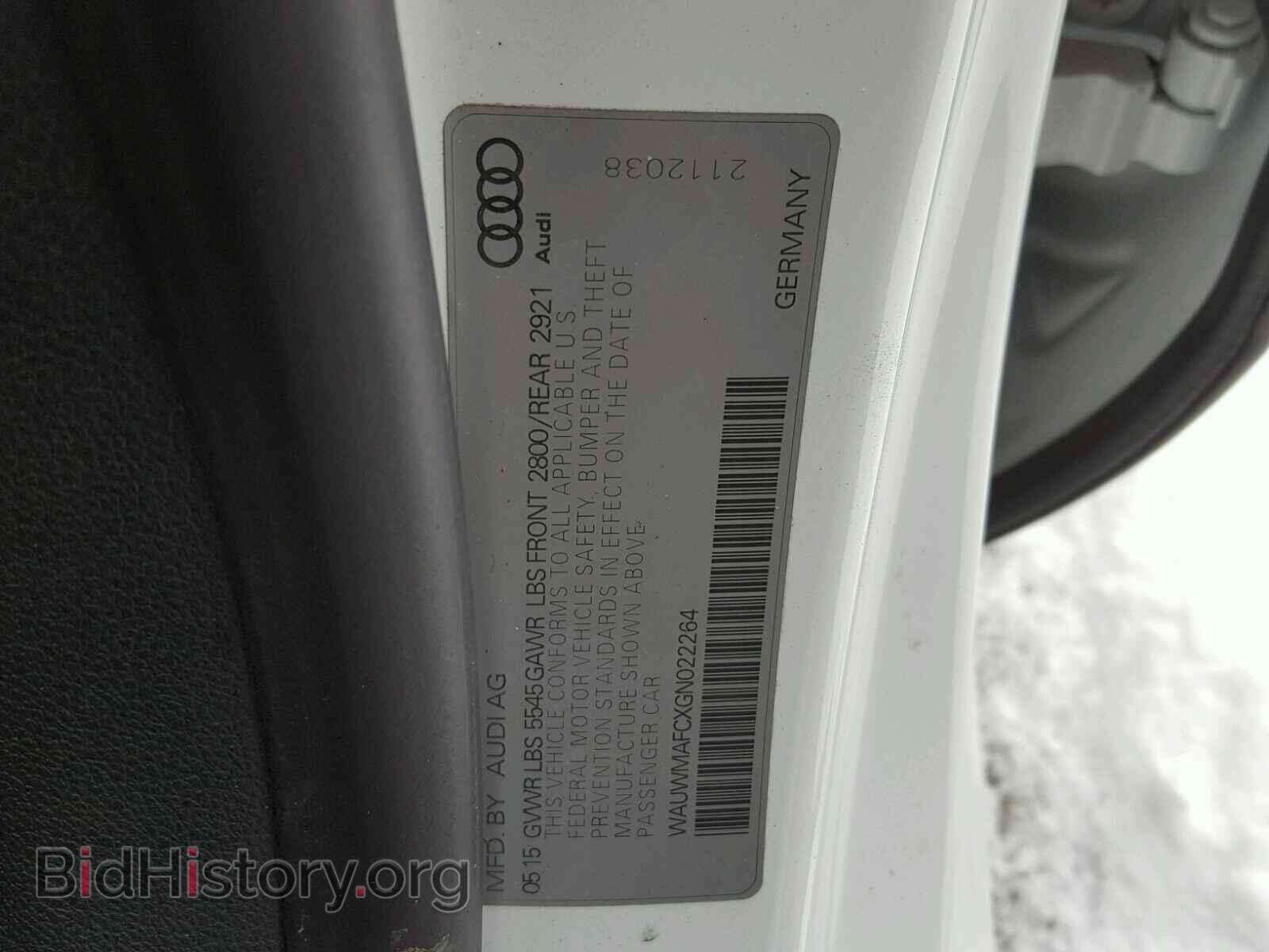2016 AUDI A7 - VIN: WAUWMAFCXGN022264 - Фото 10