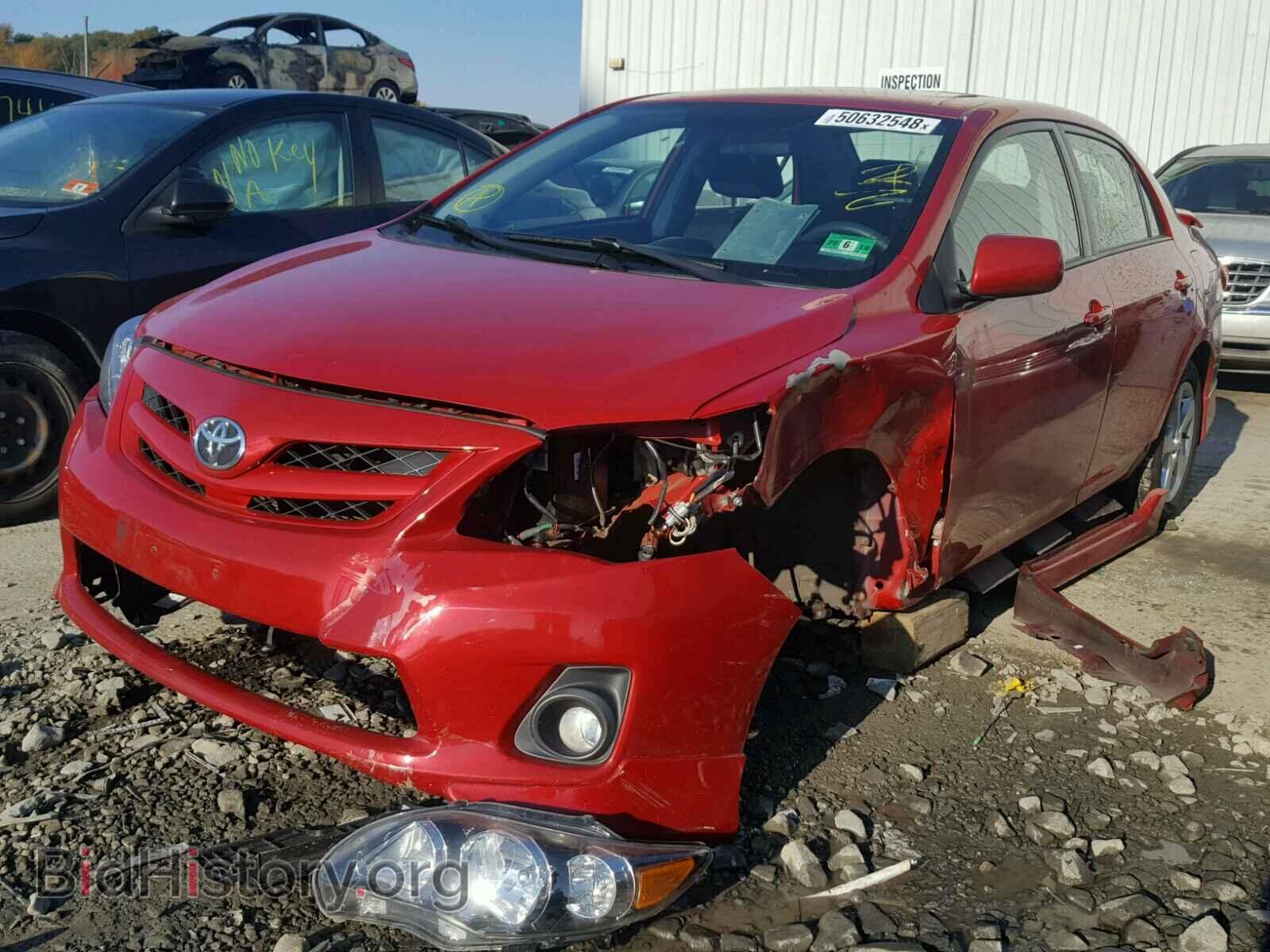 2012 TOYOTA COROLLA BA - VIN: 2T1BU4EE4CC886178 - Фото 2