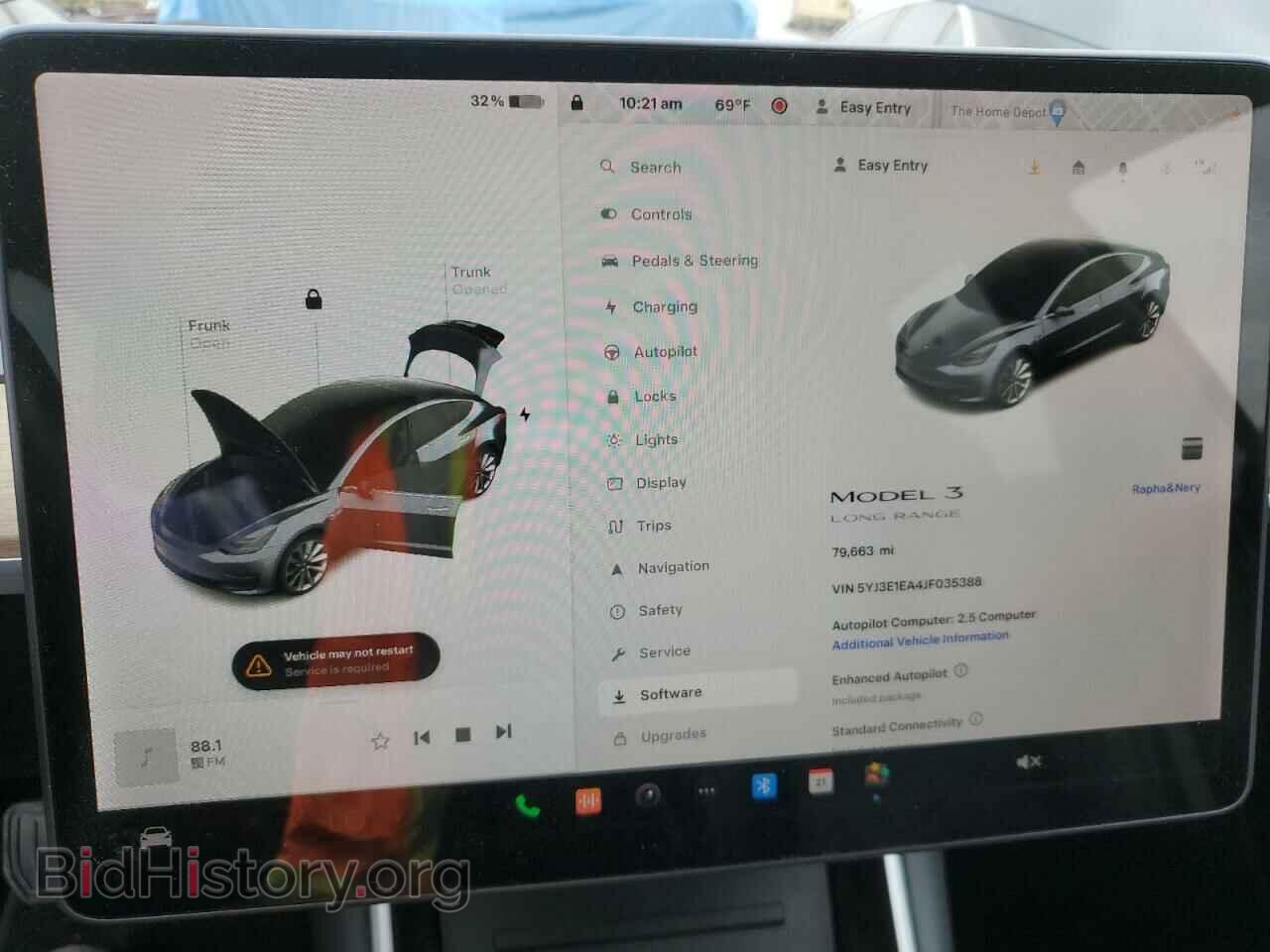 2018 TESLA MODEL 3 - VIN: 5YJ3E1EA4JF035388 - Photo 9