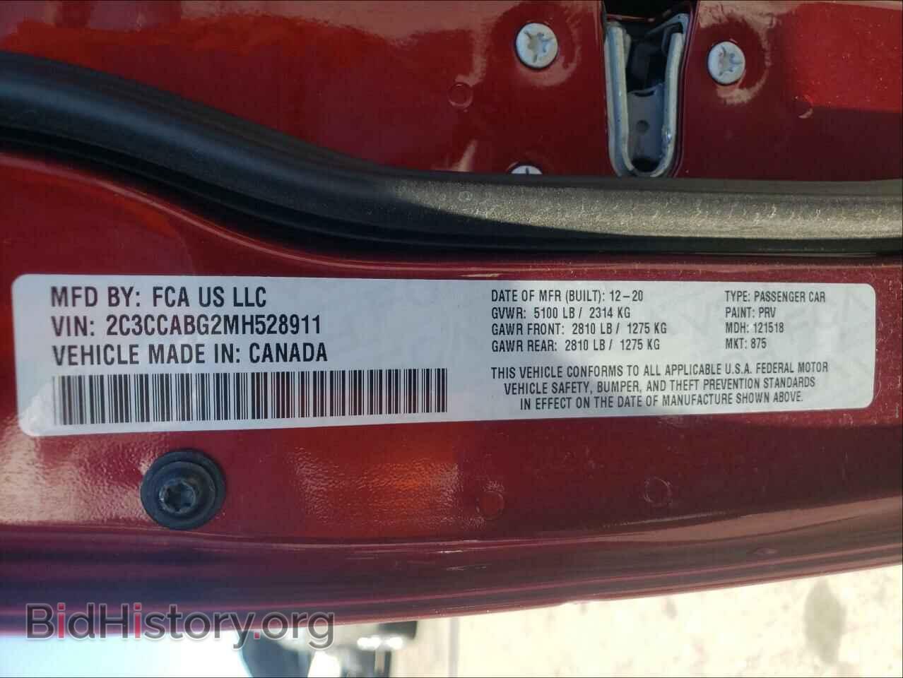 2021 CHRYSLER 300 - VIN: 2C3CCABG2MH528911 - Фото 10