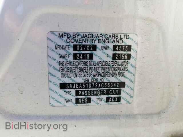 2002 JAGUAR X-TYPE - VIN: SAJEA51D72XC66342 - Фото 10