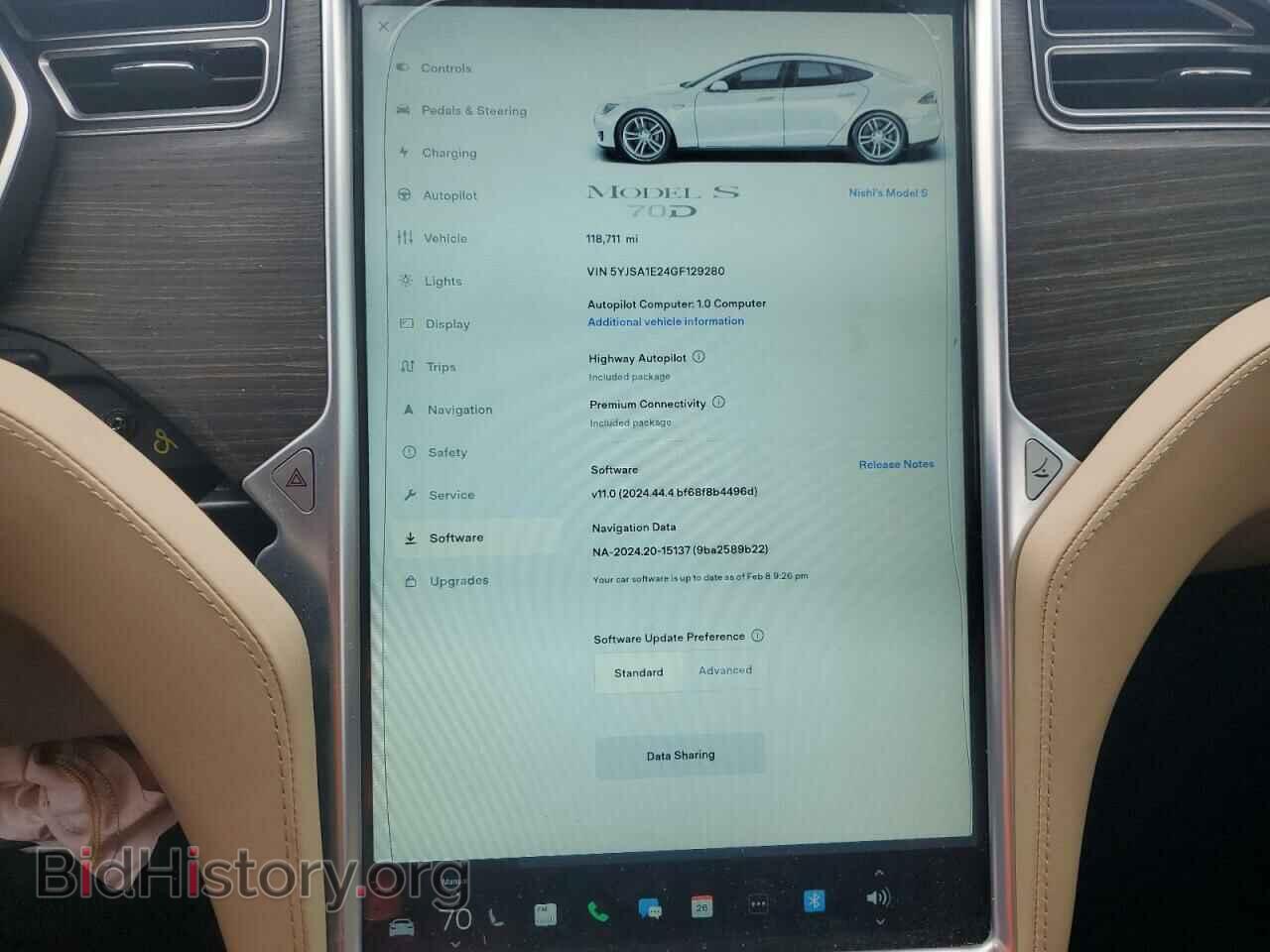 2016 TESLA MODEL S - VIN: 5YJSA1E24GF129280 - Photo 9