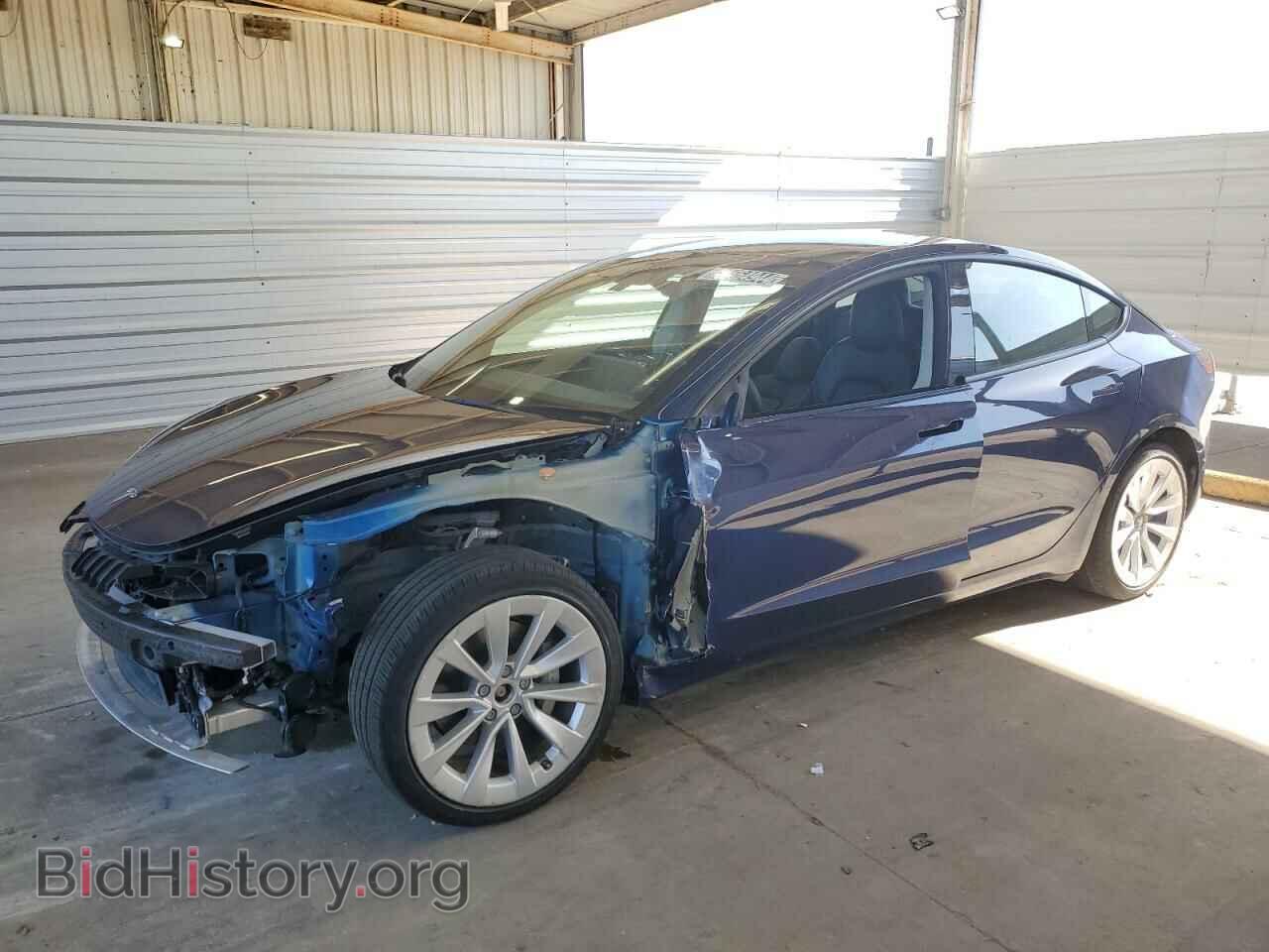Photo 5YJ3E1EB7NF185168 - TESLA MODEL 3 2022