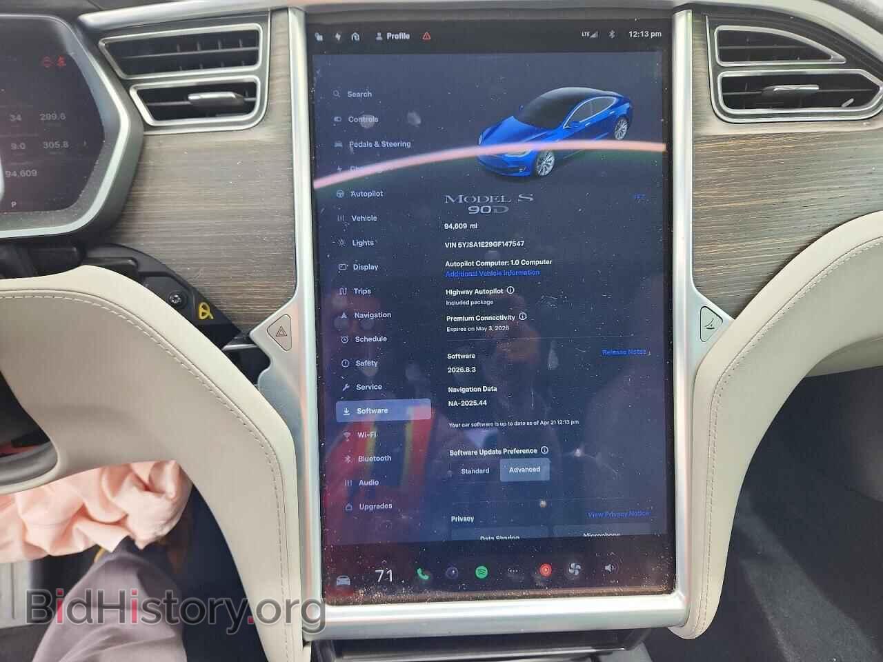 2016 TESLA MODEL S - VIN: 5YJSA1E29GF147547 - Photo 9