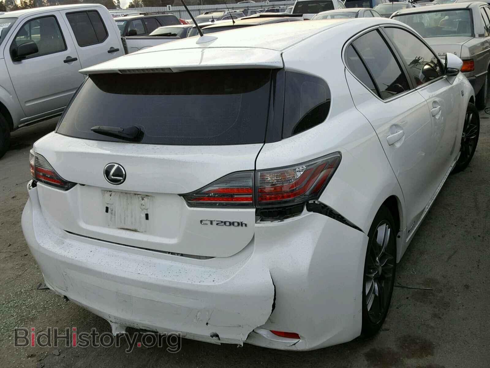 2012 LEXUS CT 200 - VIN: JTHKD5BH8C2068308 - Фото 4
