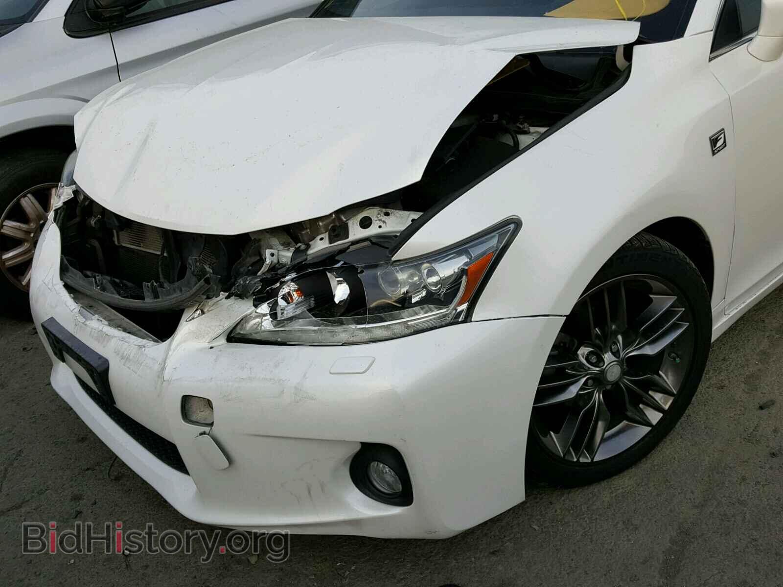 2012 LEXUS CT 200 - VIN: JTHKD5BH8C2068308 - Фото 9
