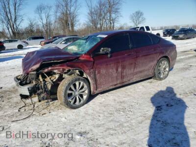 2015 Chrysler 200 S, бордовый — VIN 1C3CCCBB5FN539945, Copart