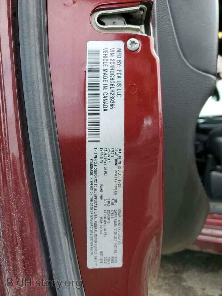 2020 DODGE CARAVAN - VIN: 2C4RDGBG6LR239366 - Фото 12