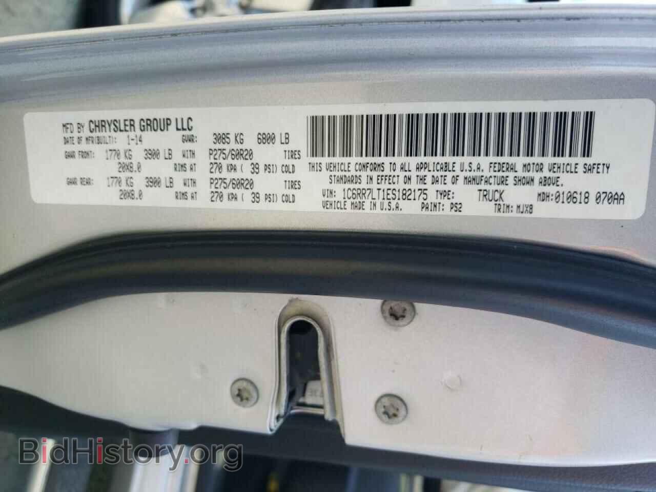 2014 RAM 1500 - VIN: 1C6RR7LT1ES182175 - Photo 10