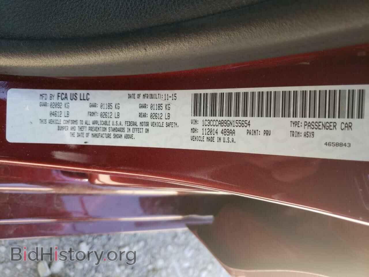 2016 CHRYSLER 200 - VIN: 1C3CCCAB9GN155654 - Photo 10