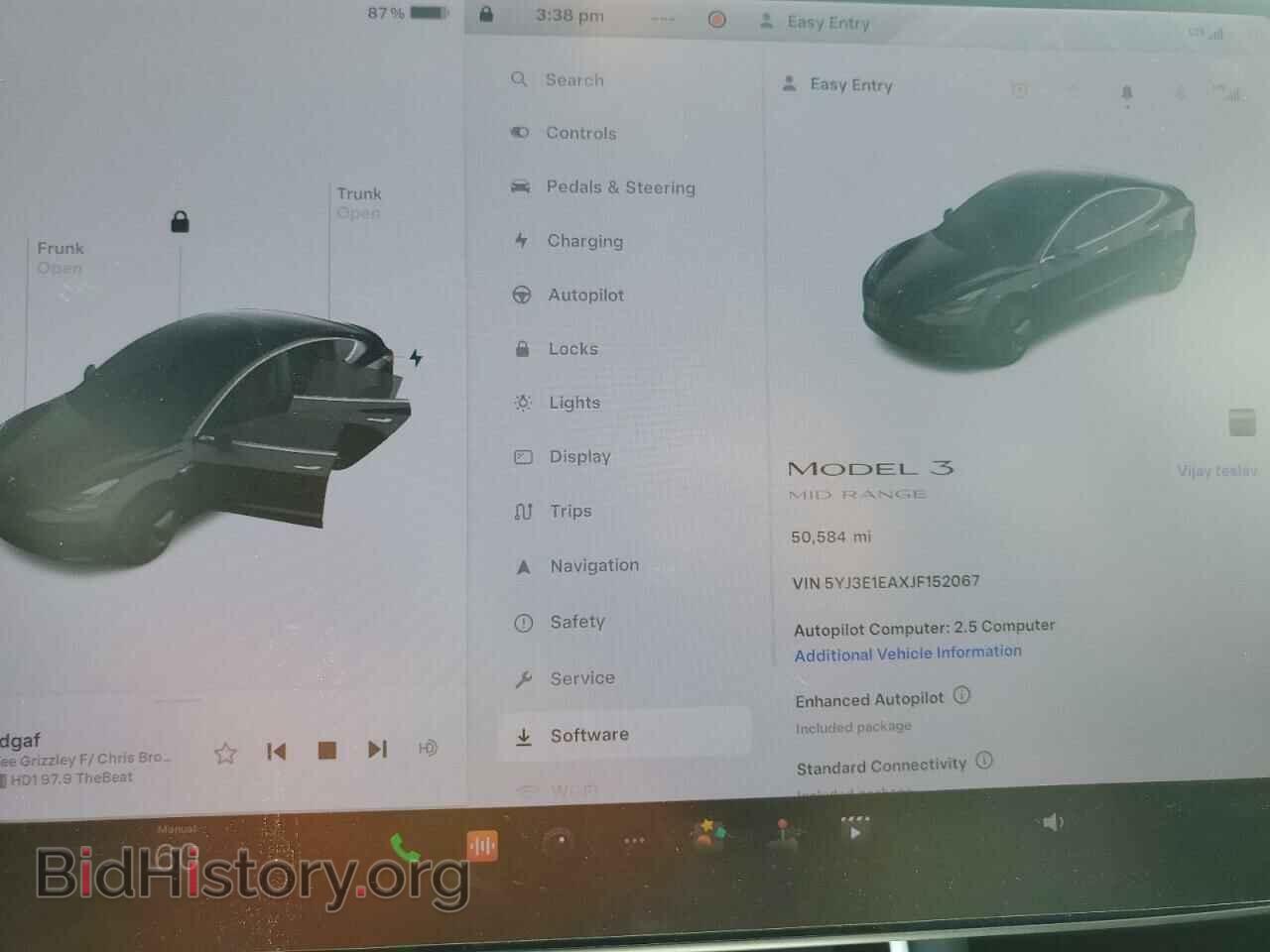 2018 TESLA MODEL 3 - VIN: 5YJ3E1EAXJF152067 - Фото 9