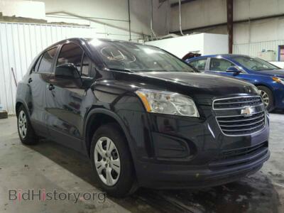 2015 Chevrolet TRAX Trax LS, черный — VIN KL7CJKSB2FB181729, Copart