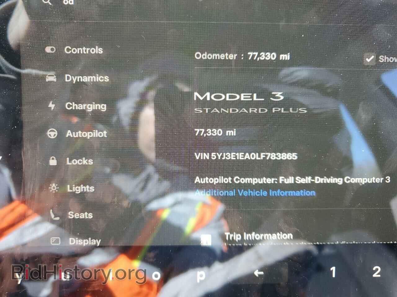 2020 TESLA MODEL 3 - VIN: 5YJ3E1EA0LF783865 - Фото 9