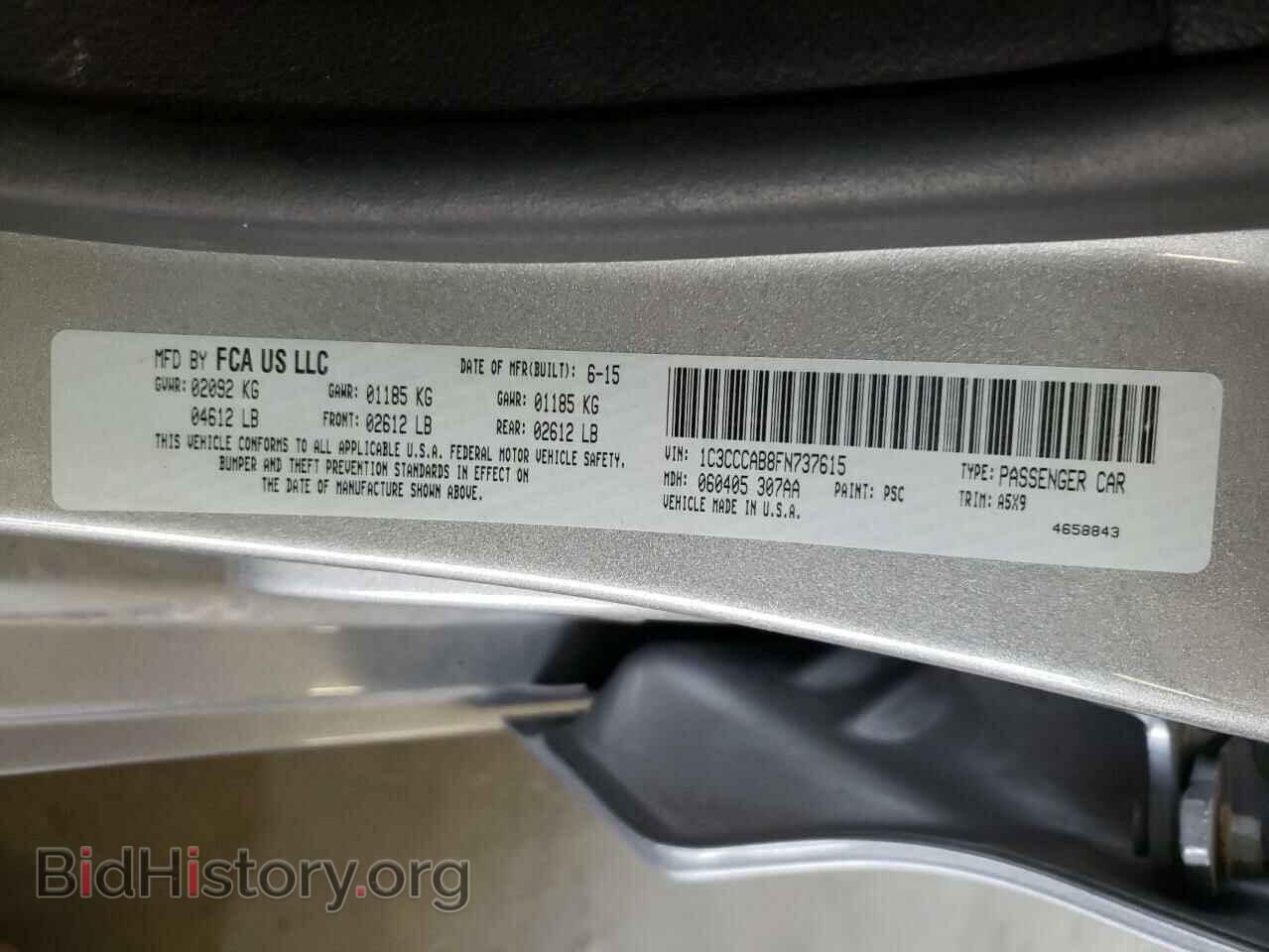 2015 CHRYSLER 200 - VIN: 1C3CCCAB8FN737615 - Photo 10