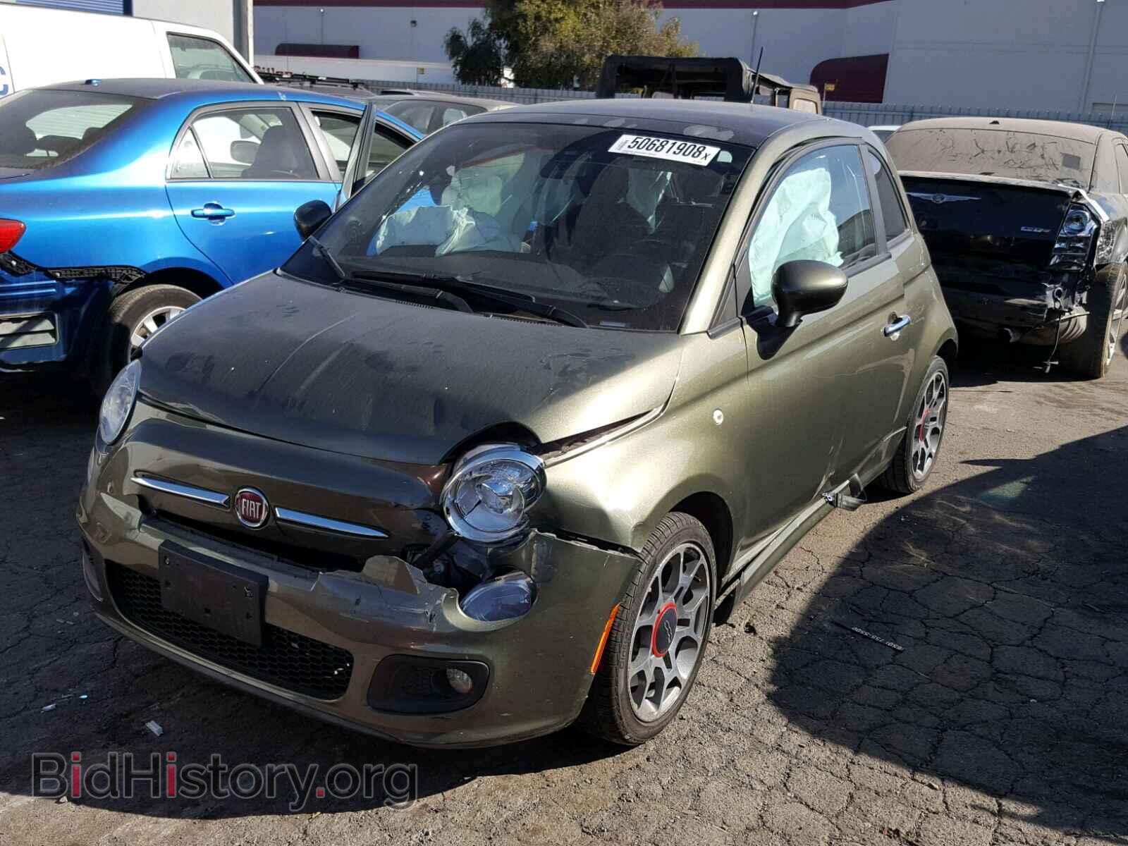 2012 FIAT 500 - VIN: 3C3CFFBR2CT106004 - Фото 2