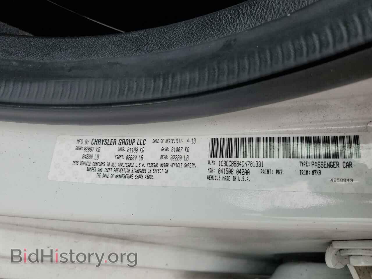 2013 CHRYSLER 200 - VIN: 1C3CCBBB4DN701331 - Photo 12