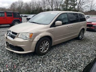 2014 Dodge CARAVAN SE, gold — VIN 2C4RDGBG7ER335476, Copart