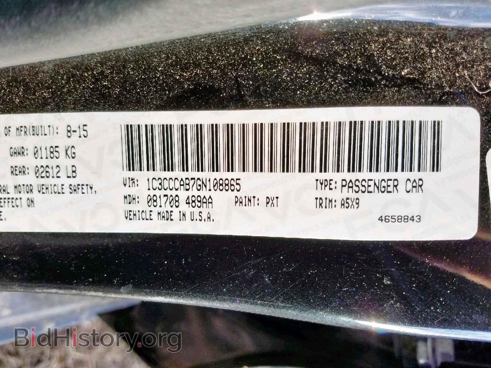 2016 CHRYSLER 200 - VIN: 1C3CCCAB7GN108865 - Photo 10