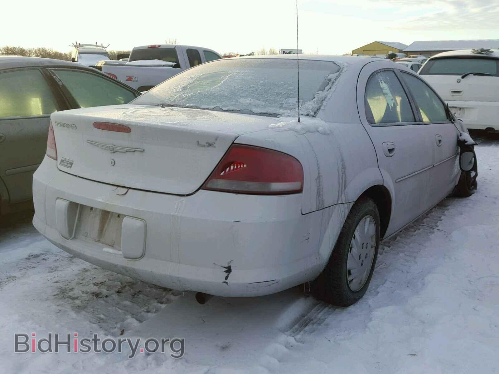 2004 CHRYSLER SEBRING - VIN: 1C3EL46R94N202004 - Фото 4