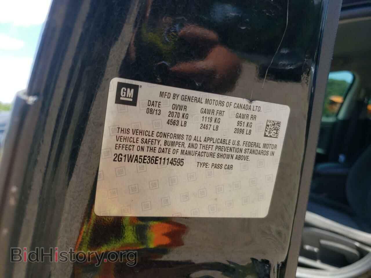 2014 CHEVROLET IMPALA - VIN: 2G1WA5E36E1114595 - Фото 10