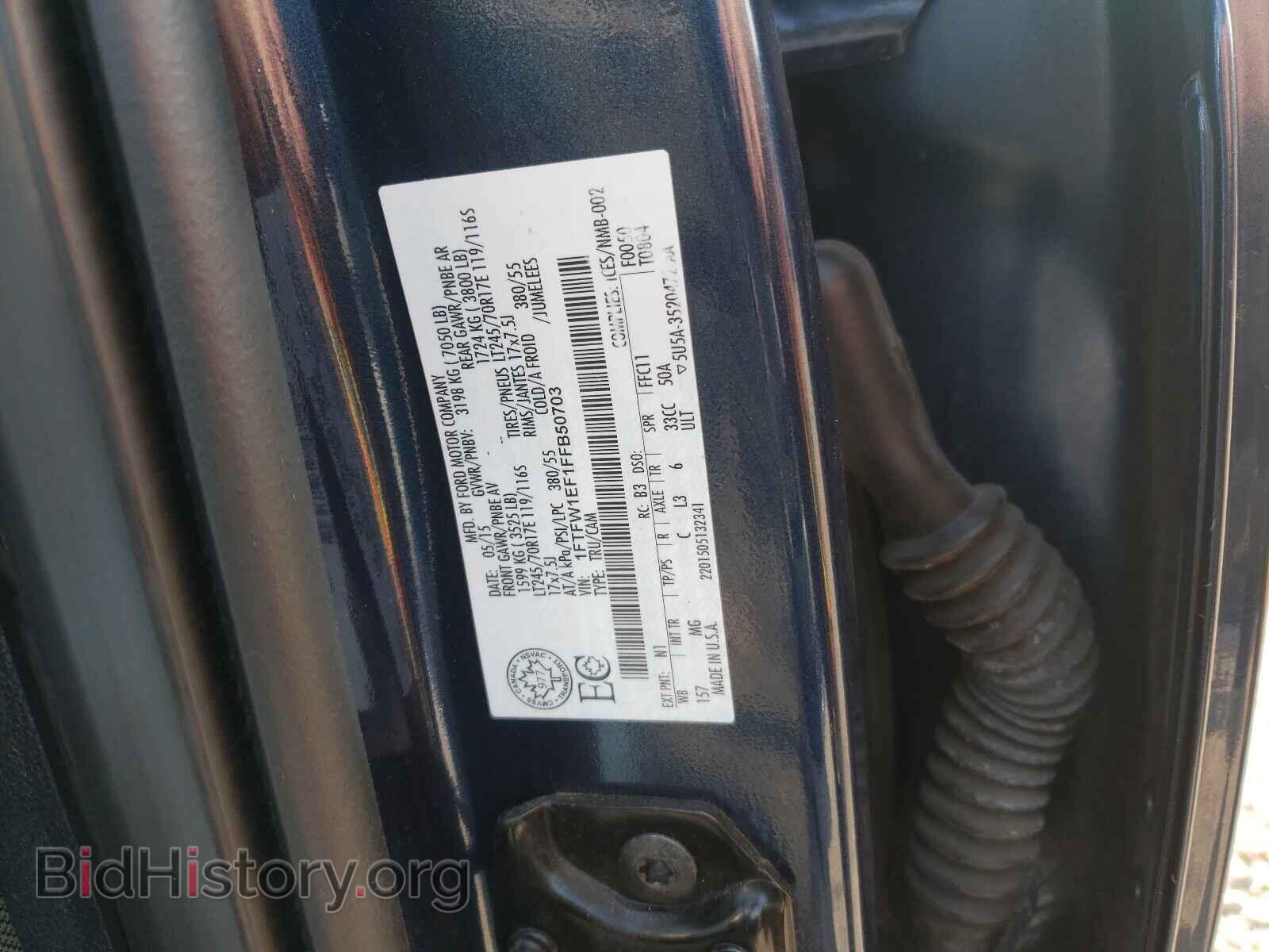 2015 FORD F-150 - VIN: 1FTFW1EF1FFB50703 - Фото 10